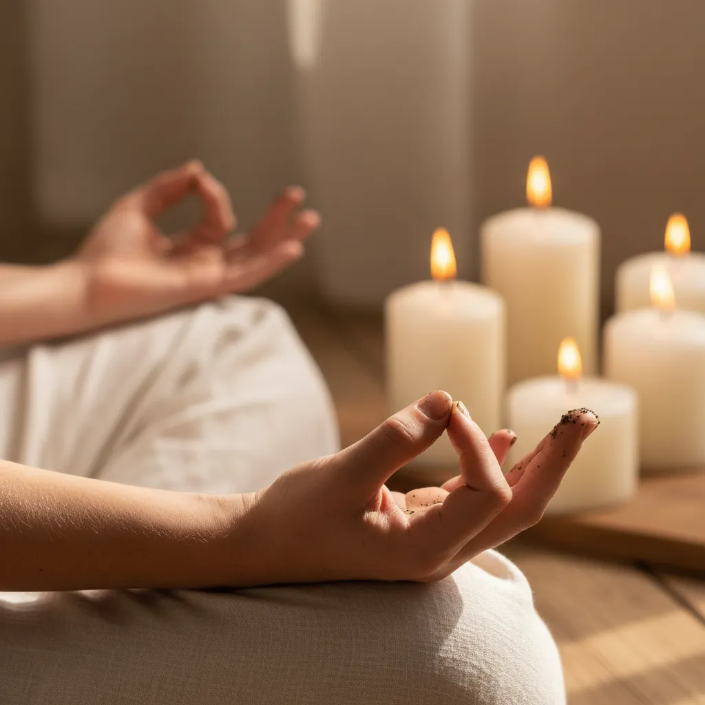 Exercice de méditation pleine conscience avec focus sur la respiration